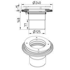 Line drawing of a penetration from the series Penetration-no welding.