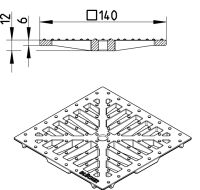 Line Drawing - Grating-Drain-145