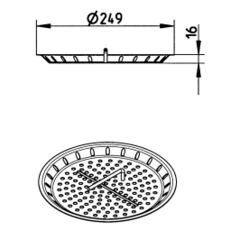 Line Drawing - Filter basket