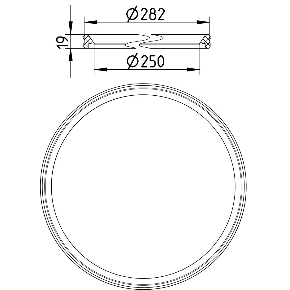 O-Ring Dichtung 101 x 94 x 3,5 mm schwarz rund Sera 30093 EPDM Gummi  Runddichtung