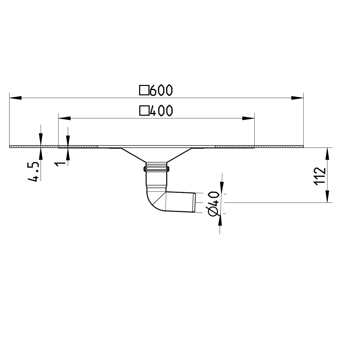 Line drawing of a lower part from the series Lower part-bitumen.